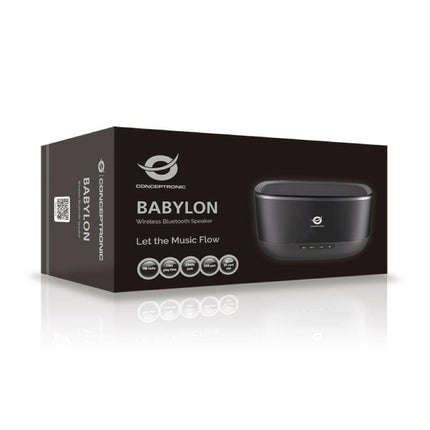 Coluna Portátil Bluetooth BABYLON 01B - Azul-Som e luz-Conceptronic-Music Stage