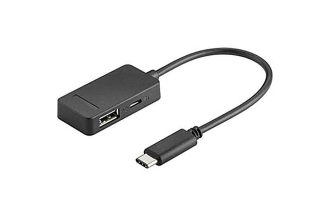 Adaptador USB-C Macho / USB "A"+ Micro USB "B" Fêmea - 20cm-Fichas e cabos-SMI-Music Stage