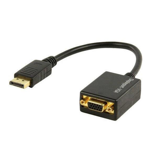 Adaptador DisplayPort / VGA Fêmea 20cm-Fichas e cabos-Valueline-Music Stage