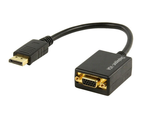 Adaptador DisplayPort / VGA Fêmea 20cm-Fichas e cabos-Valueline-Music Stage