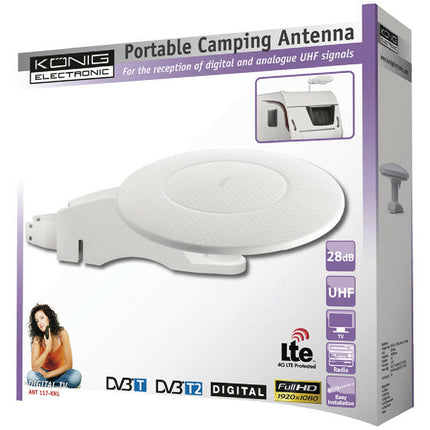 Antena TV Caravana Omnidireccional c/ Amplificador-Tv audio video-Konig-Music Stage