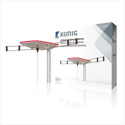 Antena TV Caravana Unidireccional c/ Amplificador-Tv audio video-Konig-Music Stage