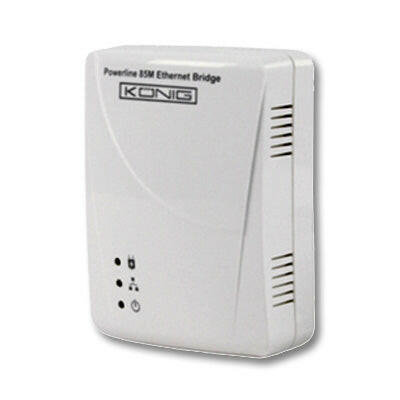 Adaptador Rede Homeplug 85 Mbps - 1 Unidade-Informatica e Multimedia-Konig-Music Stage