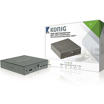 Conversor Scart > HDMI c/ Comutador Scart/HDMI-Tv audio video-Konig-Music Stage