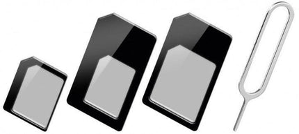 Adaptador Cartão SIM 3 em 1 - Nano/Micro/Padrão SIM-Informatica e Multimedia-Goobay-Music Stage