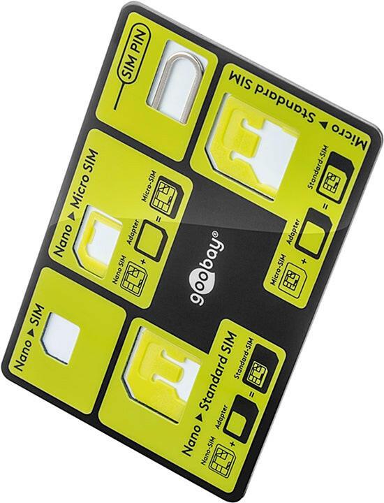 Adaptador Cartão SIM 3 em 1 - Nano/Micro/SIM-Formato Cartão-Informatica e Multimedia-Goobay-Music Stage