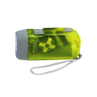 Lanterna LED 3 Leds c/ Dínamo - Amarela-Iluminacao e led-HQ-Music Stage