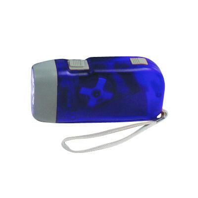 Lanterna LED 3 Leds c/ Dínamo - Azul-Iluminacao e led-HQ-Music Stage