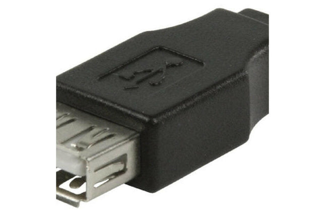 Adaptador Mini USB 5P Macho / USB "A" Fêmea-Fichas e cabos-Valueline-Music Stage