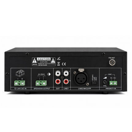 Amplificador Audio 60W USB/SD/FM/BT - DC12V