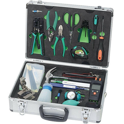 Mala Ferramentas Instalação Fibra Óptica-Apoio tacnicobricol-ProsKit-Music Stage