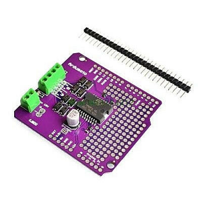 Módulo Controlador Motor p/ Uno e Mega - L298P-Robotica e prototipagem-Funduino-Music Stage