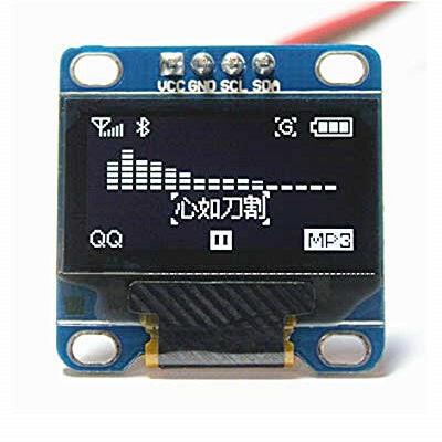 Módulo Display LCD OLED 0,96" I2C ICC 128x64 - Branco-Robotica e prototipagem-Funduino-Music Stage