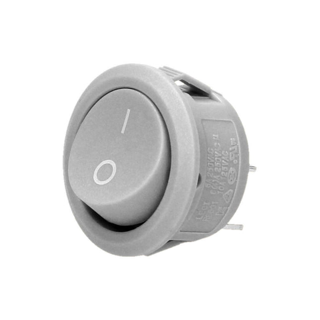 Interruptor Basculante 1 Circuito 6A 250V Cinzento-Electricidade-Orno-Music Stage