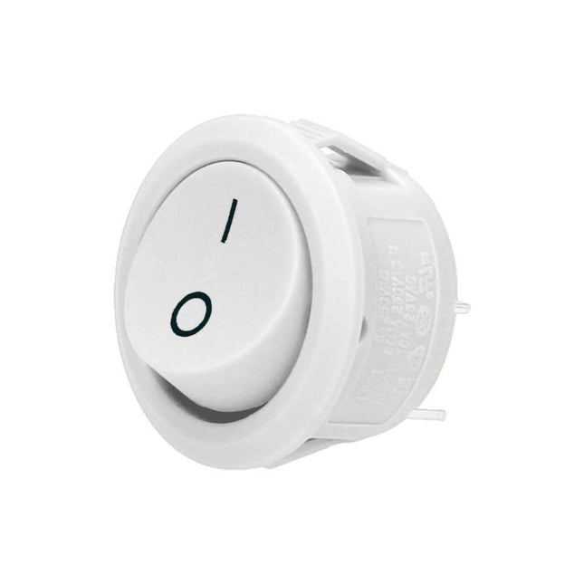 Interruptor Basculante 1 Circuito 6A 250V Branco-Electricidade-Orno-Music Stage