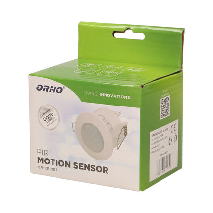 Sensor Movimento PIR 360° Embutir - Branco-Vigilancia e Seguranca-Orno-Music Stage