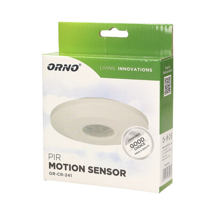 Sensor Movimento PIR 360° - Branco-Vigilancia e Seguranca-Orno-Music Stage