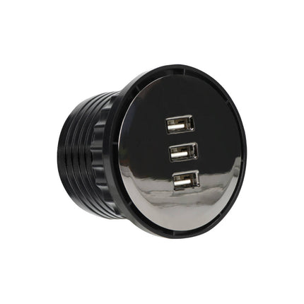 Módulo USB Painel 3x USB 2,4A-Electricidade-Orno-Music Stage