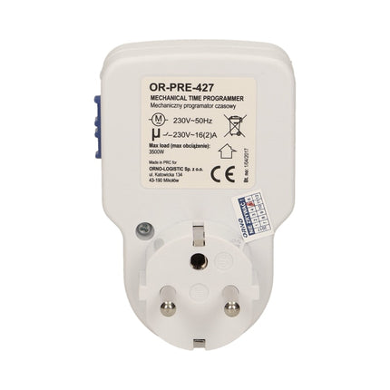 Programador Diário Analógico 3500W-Casa e pessoal-Orno-Music Stage