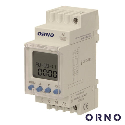Programador Semanal Digital p/ Calha DIN 2300W (52 Prog)