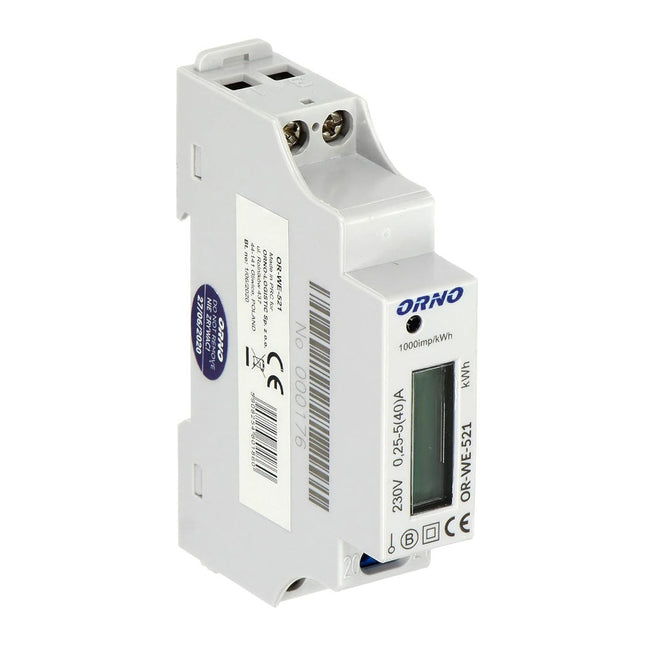 Contador Digital Energia p/ Calha DIN 40A-Electricidade-Orno-Music Stage