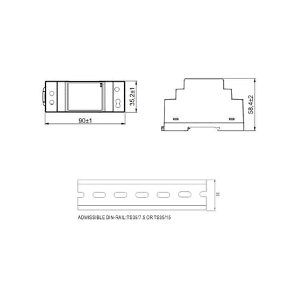 Fonte Alimentação AC230V/DC12V 2A 24W DIN-Electricidade-PCEnergy-Music Stage