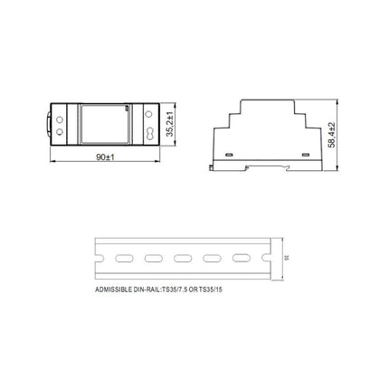 Fonte Alimentação AC230V/DC24V 1A 24W DIN-Electricidade-PCEnergy-Music Stage