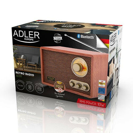 Radio Design Retro c/ Bluetooth-Pequenos Domesticos-Adler-Music Stage