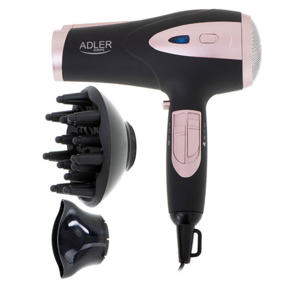 Secador de Cabelo Iónico - 2200W - Preto-Pequenos Domesticos-Adler-Music Stage