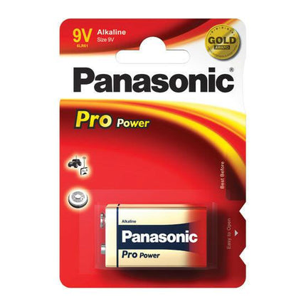 Pilha 9V 6LR61 Alcalina ProPower (Blister 1)-Energia-Panasonic-Music Stage
