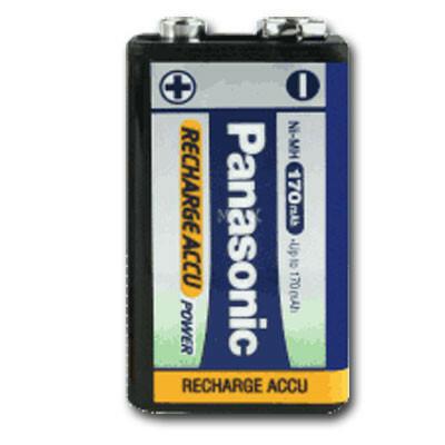 Pilha Recarregável 9V 170mAh (Blister 1)-Energia-Panasonic-Music Stage
