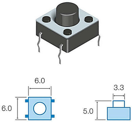 Pulsador DC 5mm-Componentes eletronicos-SMI-Music Stage