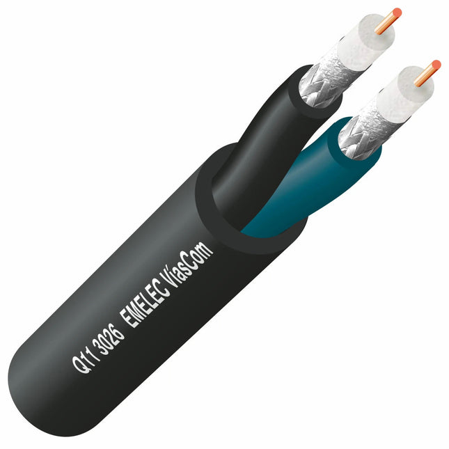 Cabo de Vídeo Digital - Duplo - 3G-SDI/4K-UHD Preto-Cabos-Emelec-Music Stage