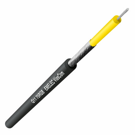 Cabo Coaxial Ø3,0mm Preto 100mt