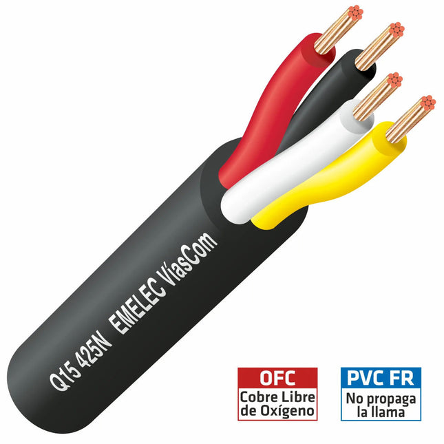 Cabo Coluna 4x2,5mm² Redondo 100 metros