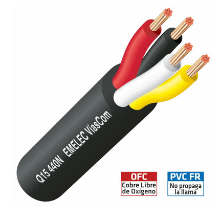 Cabo Coluna 4×4,00 mm² Redondo 100 metros