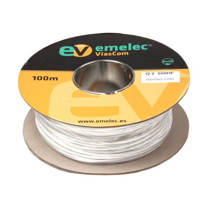 Cabo Trançado 2×0,20mm Branco (metro)