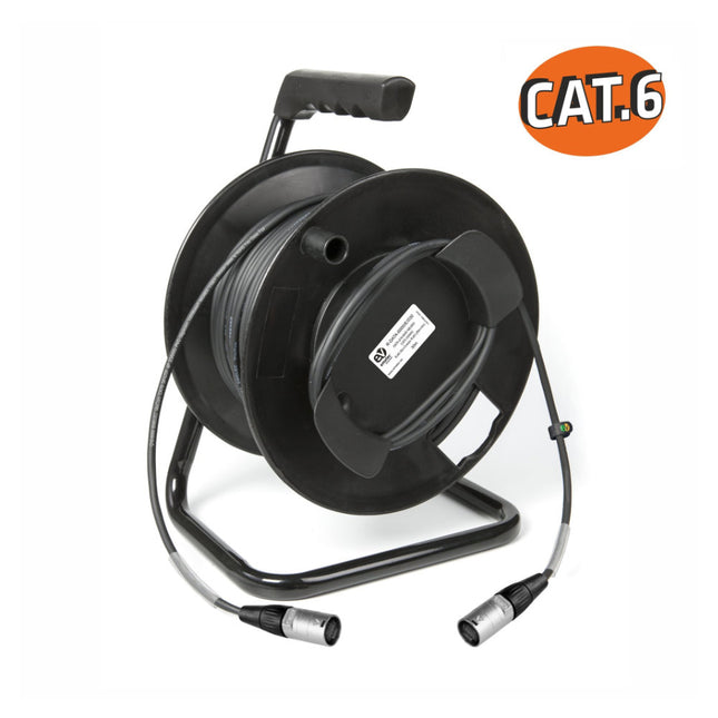 Cabo CAT6A S/FTP RJ45 c/ Enrolador - 30m