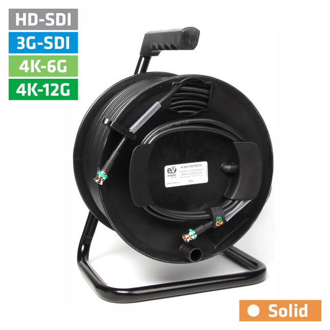 Cabo SDI 4K-UHD c/ Enrolador - 100m