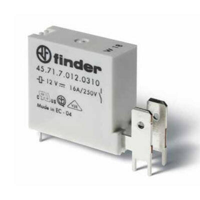 Relé DC Mini 24V/1NA/16A - R:5mm Circuito Impresso + Faston-Componentes eletronicos-Finder-Music Stage