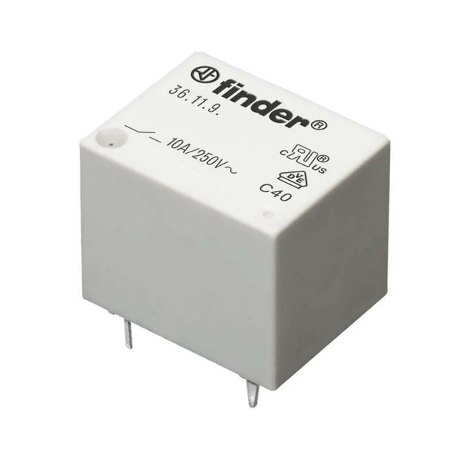 Relé DC Mini 6V/1C/10A - R:12mm Circuito Impresso-Componentes eletronicos-Finder-Music Stage