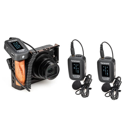 Kit Microfones Lapela 2.4GHz (TX+TX+RX)-Sistemas Sem Fios-Saramonic-Music Stage