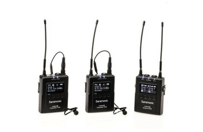 Kit Microfones Lapela UHF para Vídeo e Entrevista – Saramonic