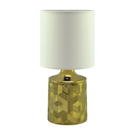 Candeeiro Mesa Decorativo - LINDA Branco/Dourado-Iluminacao e led-Struhm-Music Stage