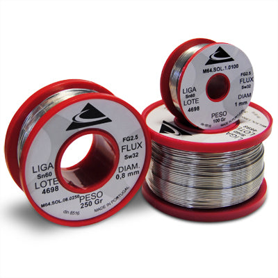 Solda Fio Ø1mm 60Sn/40Pb - Rolo 100gr-Soldadura-MTR-Music Stage