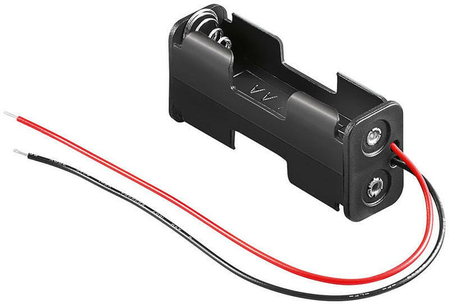 Suporte Pilhas 2xR6 c/ Fios 20cm-Energia-SMI-Music Stage