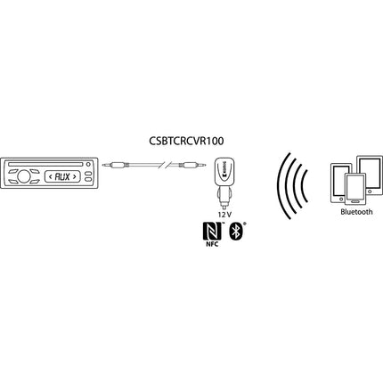 Receptor Audio Bluetooth c/ Ficha Isqueiro-Informatica e Multimedia-Konig-Music Stage