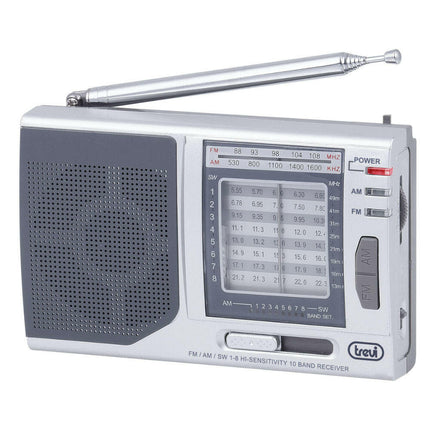 Rádio FM Portátil - MB 728 - Cinzento