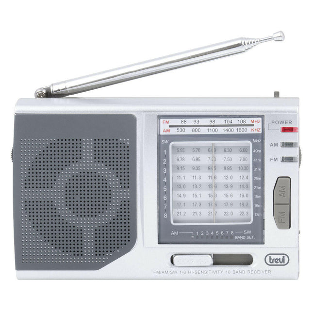 Rádio FM Portátil - MB 728 - Cinzento-Pequenos Domesticos-Trevi-Music Stage
