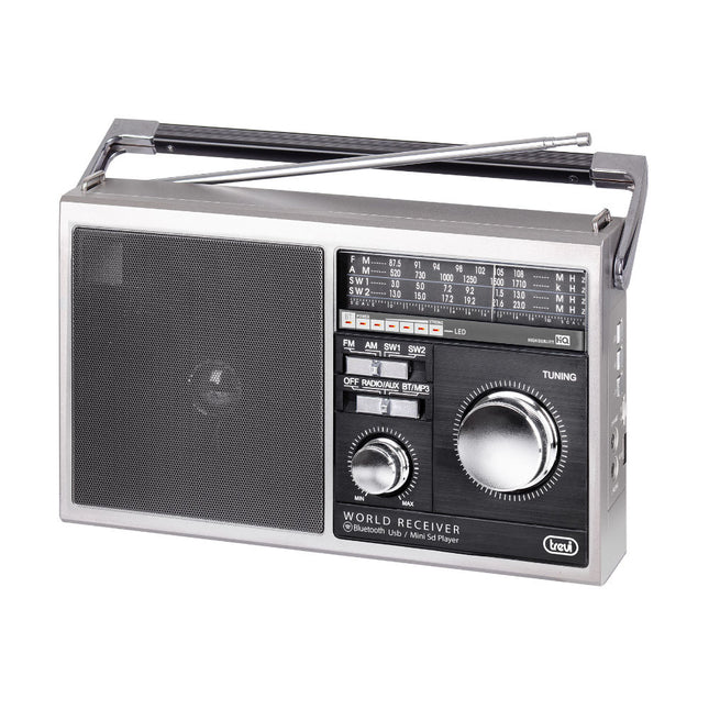 Rádio Portátil c/ USB/MP3/SD - MB 749 W - Cinzento-Pequenos Domesticos-Trevi-Music Stage